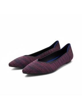 Rothy’s The Point Flats – Magenta Heather – Size 8.5 – New Never Worn